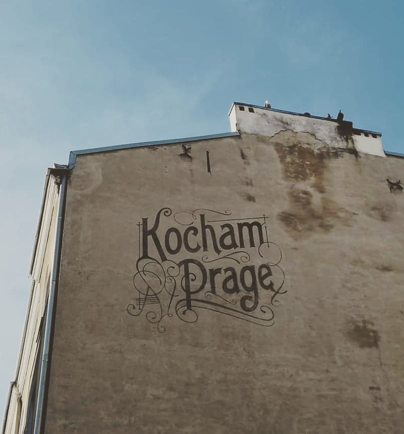 Mural Kocham Pragę